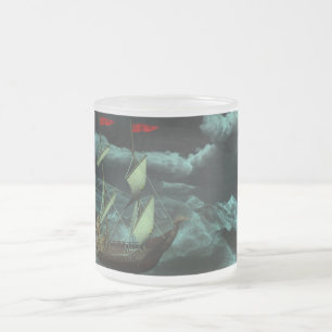 Mug de mer sauvage et orageuse