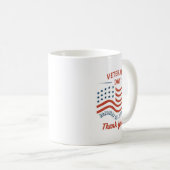 Mug de Merci de la fête des vétérans (Devant droit)