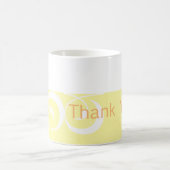 Mug de Merci décoratif jaune clair (Centre)