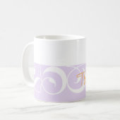 Mug de Merci décoratif violet clair (Devant gauche)