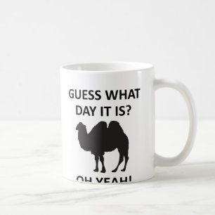 Mug de mercredi drôle avec chameau Hump Day
