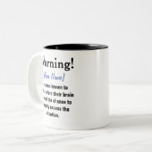 Mug de message d'avertissement personnalisé (Devant gauche)
