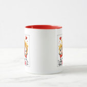 Mug De mignonnes frites aiment l'art typographique (Centre)