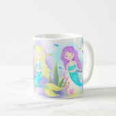Mug      De mignonnes sirènes sous le néon marin (Devant droit)