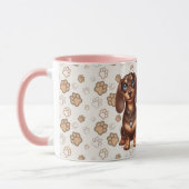 Mug De mignons amis dachshund (Gauche)
