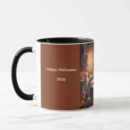 Mug De mignons chatons cuisent des biscuits à Hallowee (Gauche)