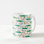 Mug De mignons crocodiles sans couture motif. Animaux (Devant droit)
