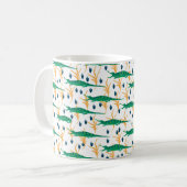 Mug De mignons crocodiles sans couture motif. Animaux (Devant gauche)