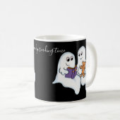 Mug De mignons fantômes lisant ensemble à Halloween (Devant droit)
