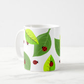 Mug De mignons Ladybugs Rouges Se Promenant Dans La Mu (Devant gauche)