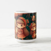 Mug De mignons petits elfes sous les champignons (Centre)