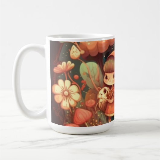Mug De mignons petits elfes sous les champignons (Gauche)