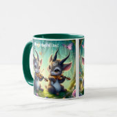 Mug De mignons saolas jouent aux violons dans une forê (Devant gauche)