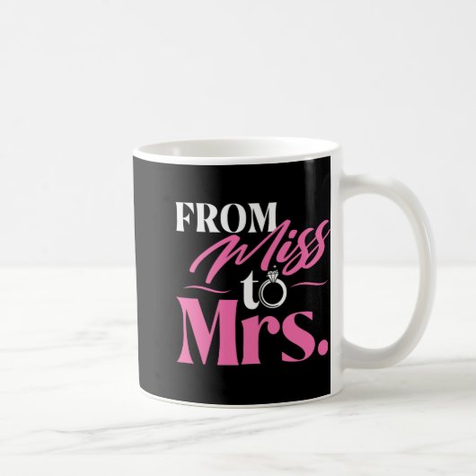 Mug De Miss À Mme - Mariée Mariée Bachelorette Part (Droite)