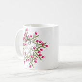 Mug de mode rose foncé (Devant gauche)