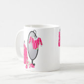 Mug de mode rose foncé (Devant gauche)