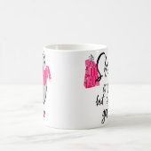 Mug de mode rose foncé (Centre)