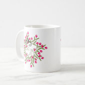 Mug de mode rose foncé (Devant gauche)