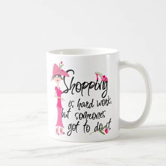 Mug de mode rose foncé (Droite)