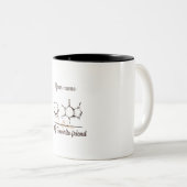 Mug de molécule de caféine personnalisable pour ph (Devant droit)