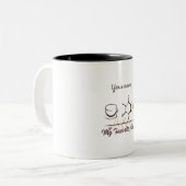 Mug de molécule de caféine personnalisable pour ph (Devant gauche)