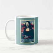 Mug De Mona Lisa jeunes pour toujours (Gauche)