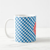Mug de monogramme bleu éblouissant (Gauche)