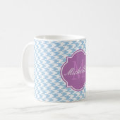 Mug de monogramme bleu Placid (Devant gauche)