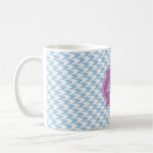 Mug de monogramme bleu Placid (Gauche)