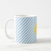 Mug de monogramme bleu Placid (Gauche)