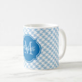 Mug de monogramme bleu Placid (Devant droit)