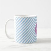 Mug de monogramme bleu Placid (Gauche)