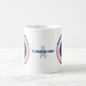 Mug de monogramme circulaire Patriotique Caroline (Centre)