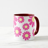 Mug de monogramme de cerise de marmite (Devant droit)