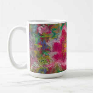 Mug de monogramme de la fleur de jungle