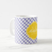 Mug de monogramme de violet Tulip (Devant gauche)