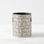Mug de monogramme géométrique vibre - T pour Tom (Centre)