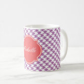 Mug de monogramme rayonnant de l'orchidée (Devant droit)