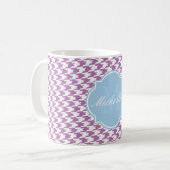 Mug de monogramme rayonnant de l'orchidée (Devant gauche)