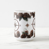 Mug de Morphage de couleur | Compas et Pinecone ru (Centre)