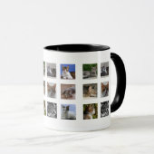 Mug de mosaïque de chat (Devant droit)