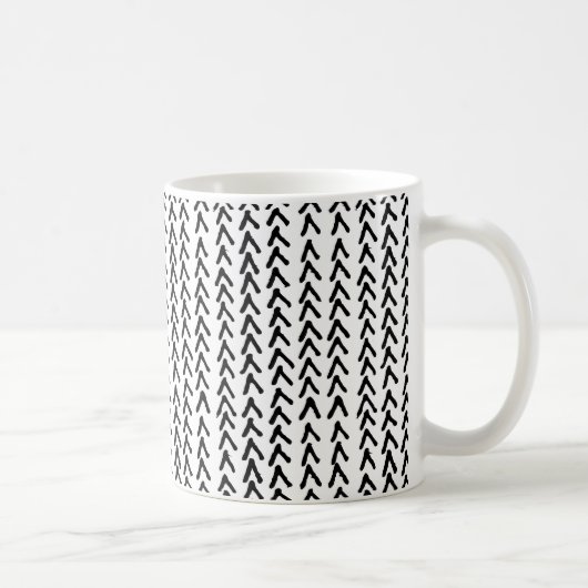 Mug de Motif tribal rustique noire (Droite)