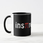 Mug De motivation inspirez les maths pi (Gauche)