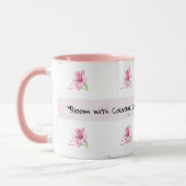Mug de motivation rose floral (Gauche)