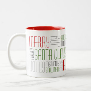Mug de mots de Noël - Holidayzfordayz