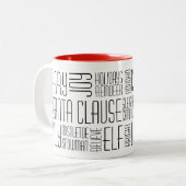Mug de mots de Noël - Holidayzfordayz (Devant gauche)