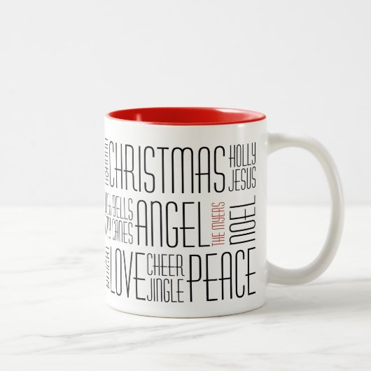 Mug de mots de Noël - Holidayzfordayz (Droit)