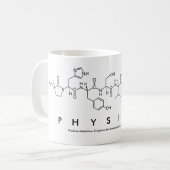 Mug de mots de peptide physique (Devant gauche)