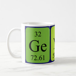 Mug de mots de table périodique générique