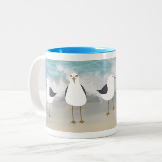 Mug de mouettes sottes (Devant gauche)